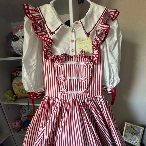 Selkie Candy Stripe Gingerbread Dress - Picture 1 of 1